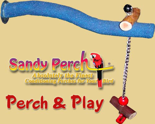 sandy perch and play conditioning bird perch all natural